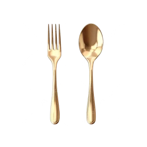 Spoon and Fork Gold